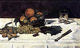Edouard Manet Fruit on a Table painting